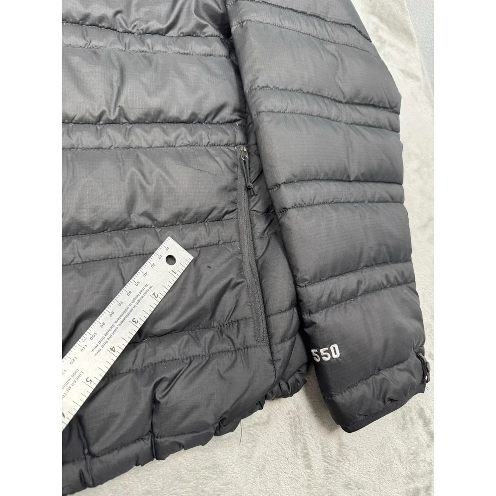 North Face 550 Puffer Jacket Mens XXL 2XL Black Goose Down Coat Hiking Trail